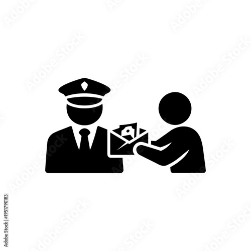 Police Officer Bribery Icon