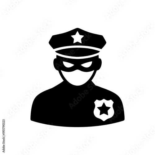 Impostor Police Officer Identity Icon