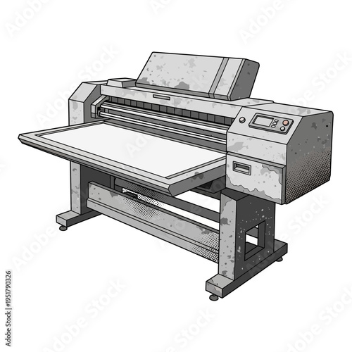 Large format printer, digital printing machine for graphic design and advertising