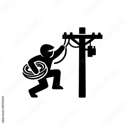 Utility Infrastructure Copper Theft Icon