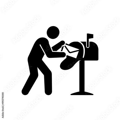 Mail Theft and Identity Icon