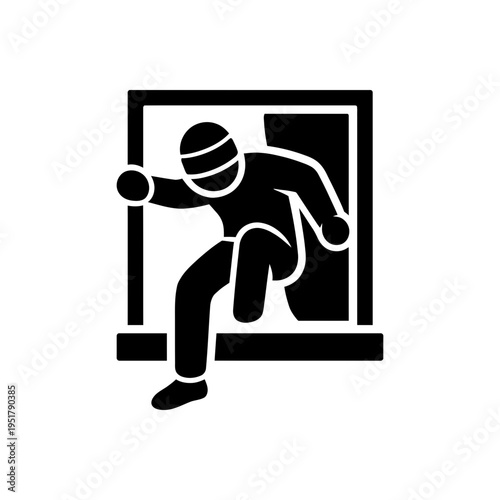 Burglary Home Intruder Icon