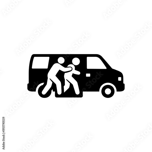 Forced Kidnapping Abduction Icon