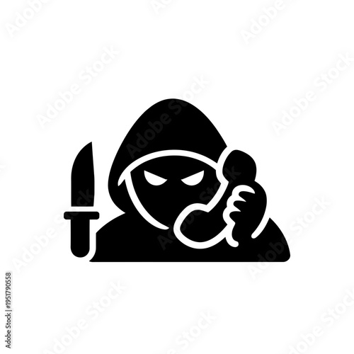 Extortion Threatening Caller Icon