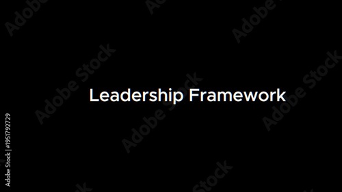 A leadership framework video showcasing business strategy and management skills