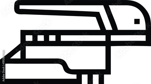 Essential office stapler tool for binding documents and papers together effectively