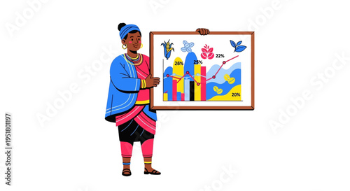 Inclusive ESG Data Visualization and African Agricultural Market Growth Report for Corporate Strategy Presentations