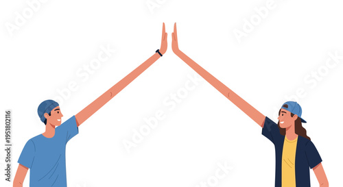 Modern Remote Team Collaboration Concept Highlighting Synergy and Seamless B2B Partnerships for Creative Agencies