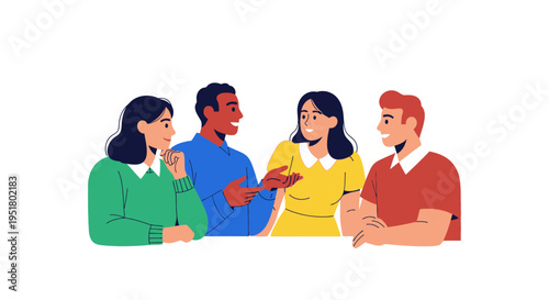 Diverse collaborative creative team brainstorming agile solutions for cross-functional project management in a modern corporate tech environment