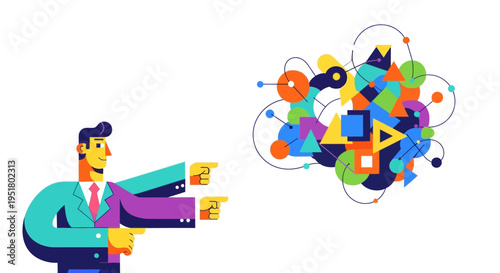 Strategic agency leader navigating complex digital transformation and multi-tasking business solutions