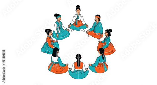 Inclusive Diversity and Global Wellness Concept for Corporate DEI and Mindfulness Initiatives