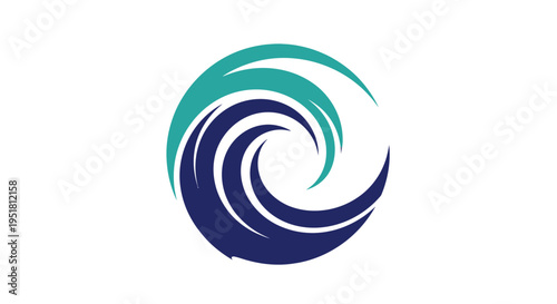 Dynamic Swirl Abstract Design - Flowing Energy and Movement