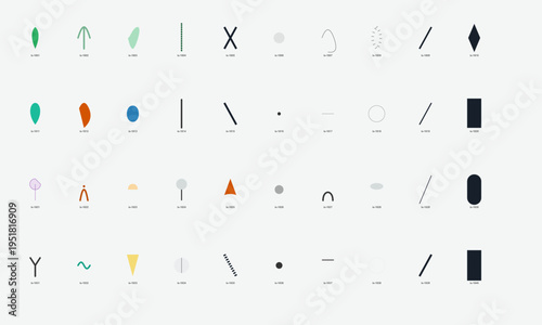 Diverse Geometric Abstract Shapes Collection for Modern Digital Design and Creative Projects.