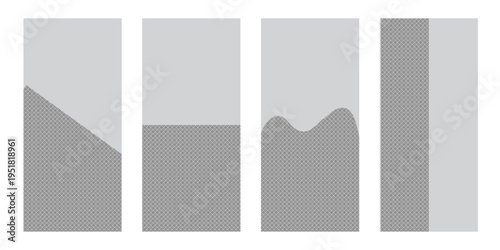 Minimal Geometric Pattern Background Panel Set