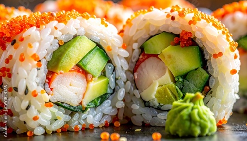 California Roll Maki Sushi Macro
