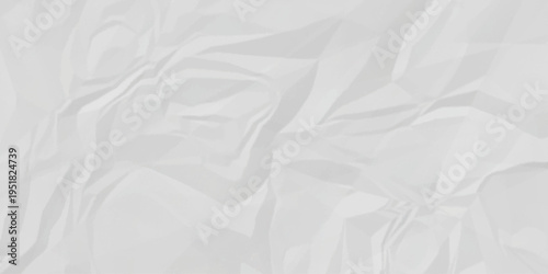 Paper texture background. Natural background designed for paper mockup design use. Old torn lined sheet paper with rough edges. Crumpled paper Blank white crumpled and creased paper poster.