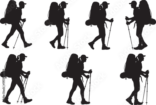 Person Walking in Various Perspectives