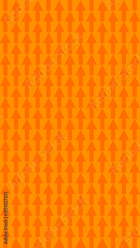 Orange Up Arrow Pattern Background vector illustration