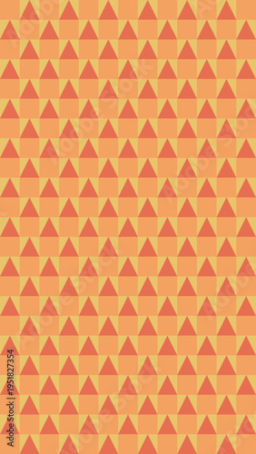 Orange Triangle Tiling Pattern Background vector illustration