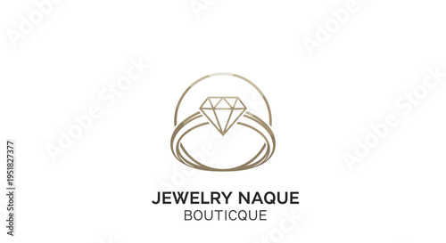 Elegant Diamond Ring Design for Jewelry Store Advertising