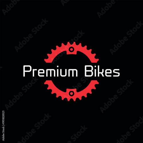bike store logo design vector format