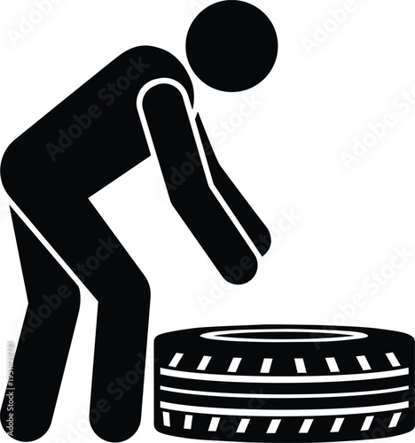 Customs officer inspects baggage at table