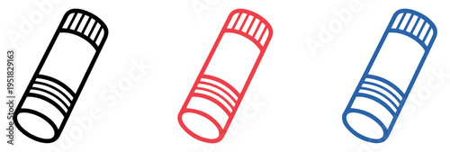 lipstick makeup icon vector set