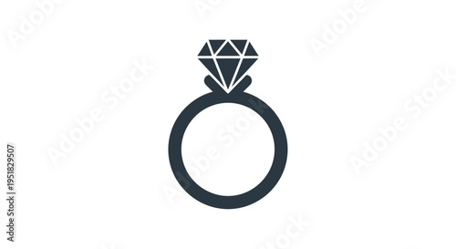 Elegant Diamond Ring, Symbol of Love and Commitment, Jewelry Icon