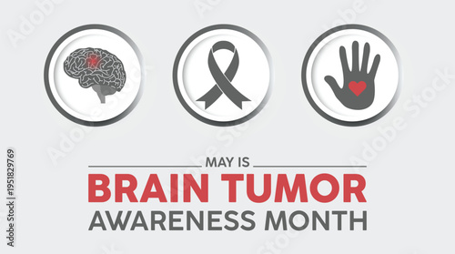 May is Brain Tumor Awareness Month (also known as Brain Cancer Awareness Month or "Gray May"), dedicated to supporting patients, funding research, and raising awareness about brain tumors