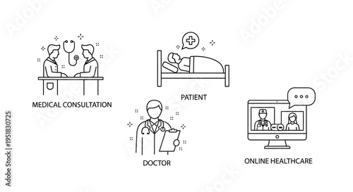 Medical consultation and online healthcare services.