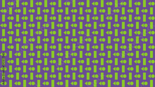 Abstract Geometric Pattern in Purple and Green vector illustration