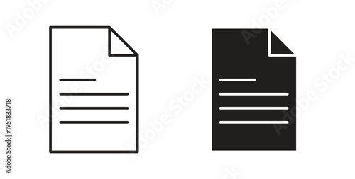 File icon in line design. Editable stroke icon.