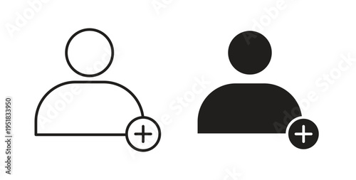 Following icon in line design. Editable stroke icon.