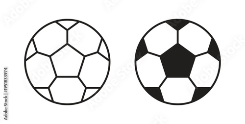 Football icon in line design. Editable stroke icon.