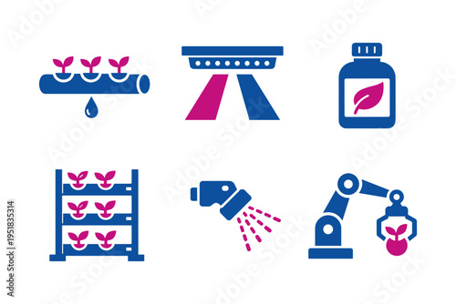 Smart Farming Technology Icons