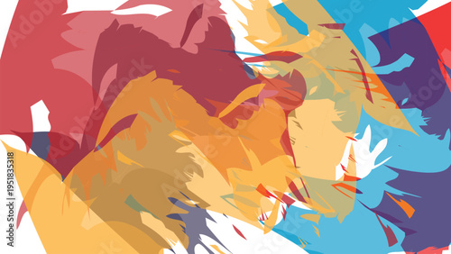 abstract colorful brush strokes background artistic paint splash modern design