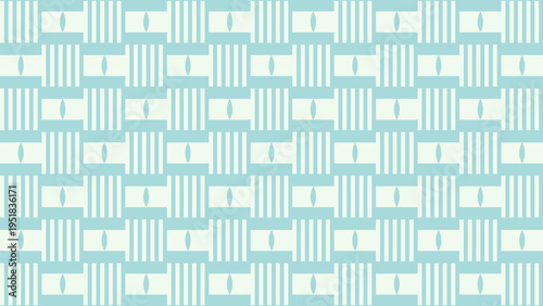 Geometric Woven Pattern in Blue and White vector illustration