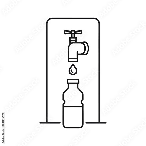 Hand sanitizer dispenser icon with flame symbol for hygiene and safety signage