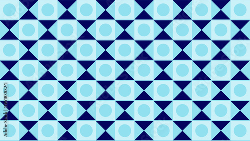 Geometric Blue Pattern Background vector illustration
