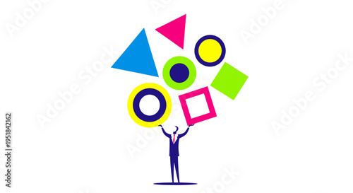 Agile business leader masterfully balancing complex priorities and diverse data streams for corporate success