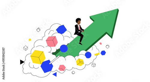 Visionary Black business leader driving exponential growth and market momentum in a dynamic corporate ecosystem