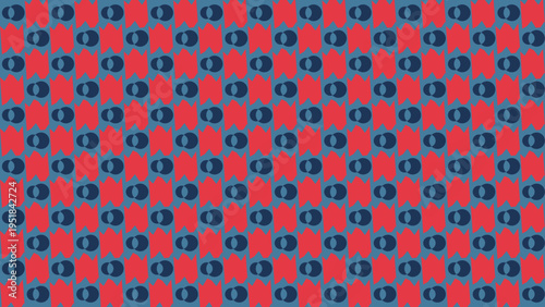 Red and Blue Geometric Pattern Texture vector illustration