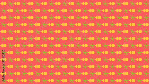 Funky Geometric Pattern with Retro Vibe vector illustration