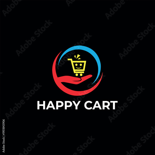 ecommerce online store logo design vector
