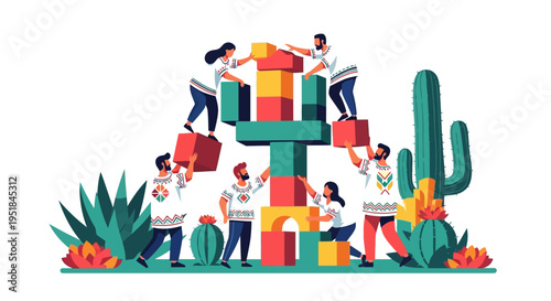 Diverse creative team building a scalable business foundation and strategic growth framework through collaborative innovation