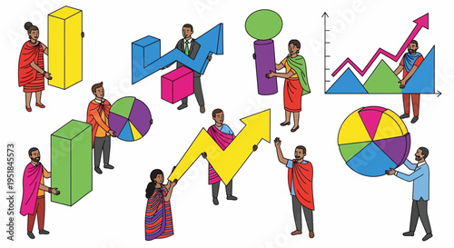 Global business leaders leveraging inclusive data visualization for strategic growth and cross-cultural market insights