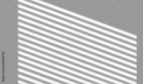 Foto Realistic window blinds shadow overlay with light rays, Film Noire,isolated soft