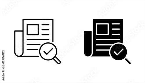 audit icon set. Audit report vector illustration on white background