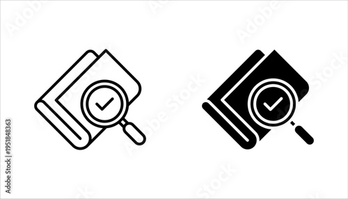 audit icon set. Audit report vector illustration on white background
