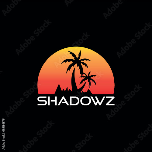 summer holidays logo design vector